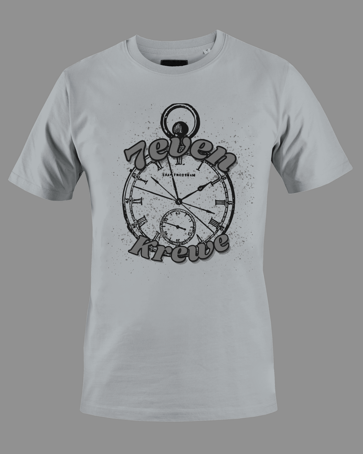 "The time is 7even" Krewe Tee w/speckle effects